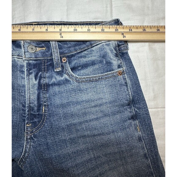 Old Navy O.G. Loose High Rise Raw Hem Blue Jean Women's SIZE 0 - Picture 6 of 8